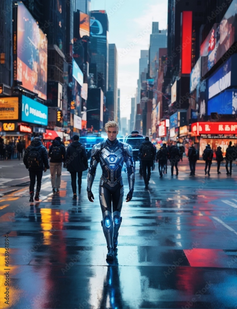 Images portraying the essence of cutting-edge futuristic fashion, where titanium meets high-tech innovation, showcasing avant-garde designs and sci-fi-inspired clothing for a glimpse into the future.