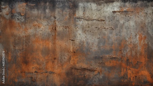 Dirty metal texture with scratches and cracks in grunge style, metal background