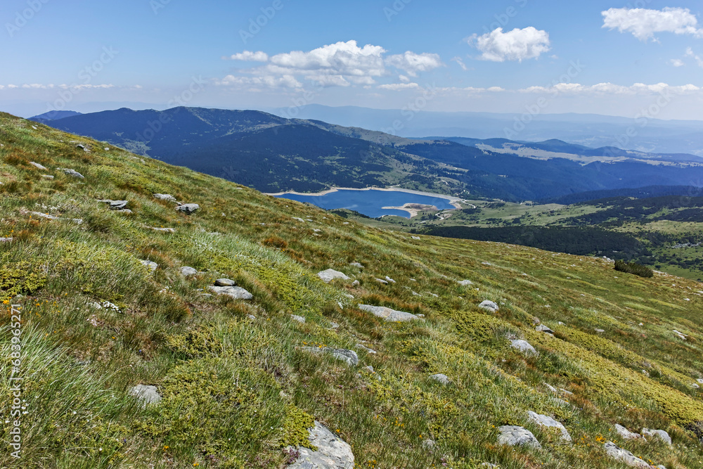 Fototapeta premium Landscape of Rila mountain near Belmeken Dam, Bulgaria