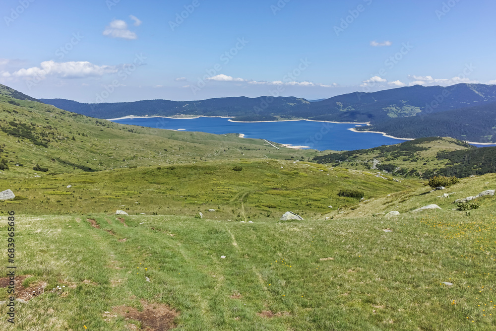 Fototapeta premium Landscape of Rila mountain near Belmeken Dam, Bulgaria