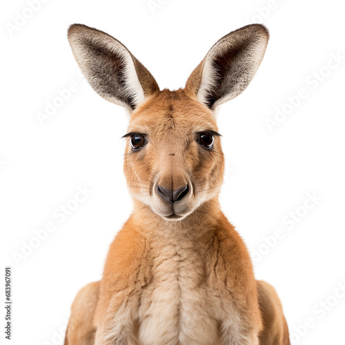 close up of a kangaroo on transparent background PNG image