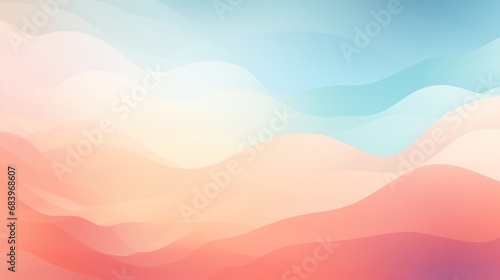 Abstract colorful waves illustration. Banner for copy space and website advertising. Mobile smartphone wallpaper.