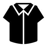 shirt black solid glyph icon