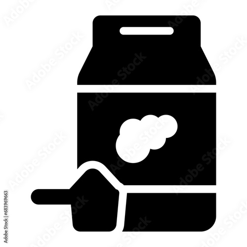 washing powder black solid glyph icon