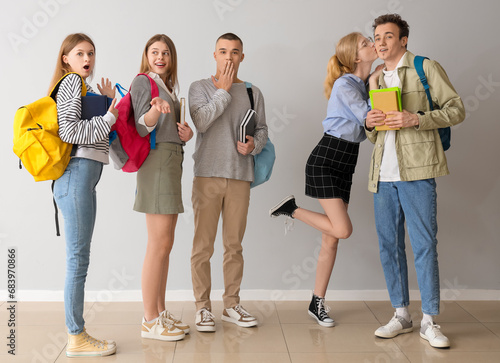 Group of students and their...