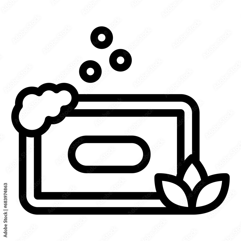 Soap black outline icon Soap black outline icon