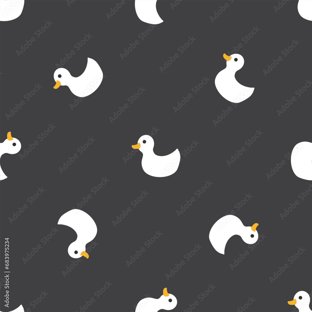 Cute rubber duck Seamless Pattern, Cartoon ducks Background vector Illustration. Cute rubber duck Seamless Pattern, Cartoon ducks Background vector Illustration.