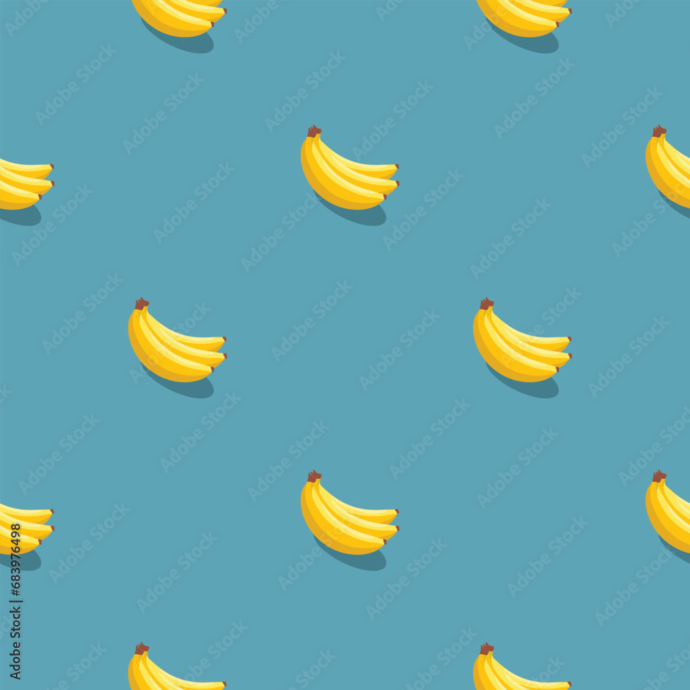 Banana seamless pattern. Vegan organic eco fruit background. vector illustration Banana seamless pattern. Vegan organic eco fruit background. vector illustration
