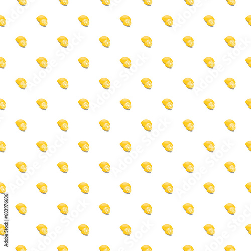 Lemon seamless pattern. Vegan organic eco fruit background. vector illustration.