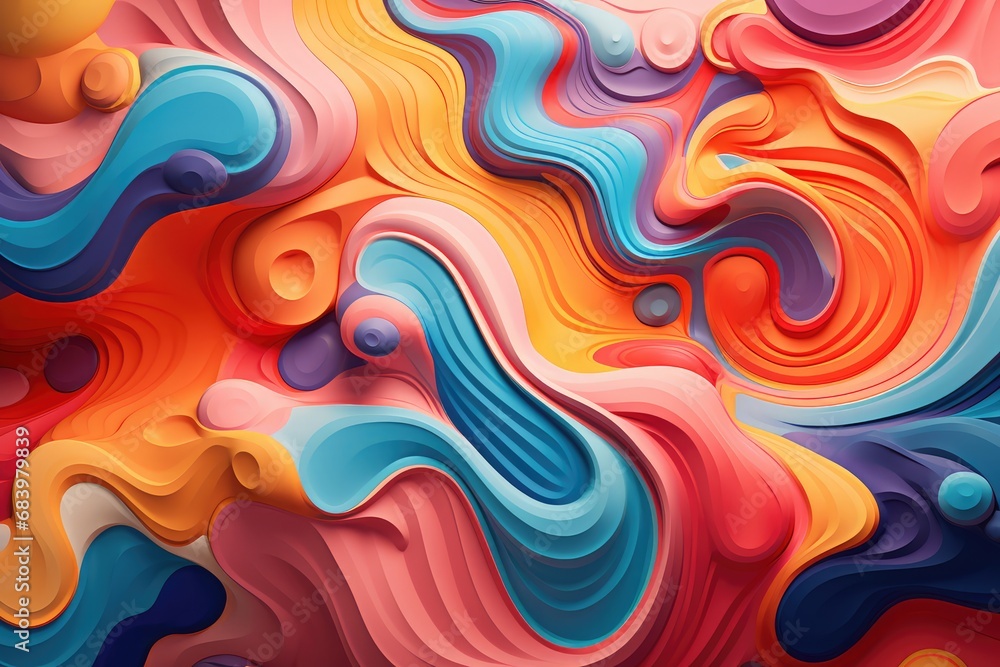 Abstract wallpaper featuring psychedelic colors Abstract wallpaper featuring psychedelic colors
