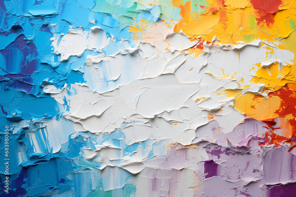 Abstract paint palette colorful background