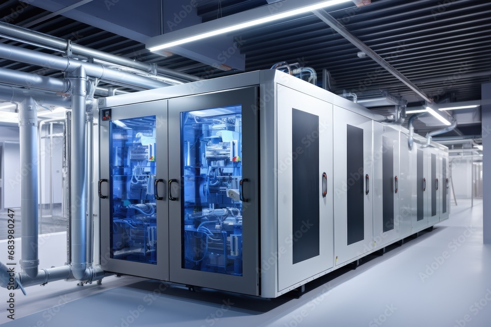 Naklejka premium Modern HVAC Systems with Full Automation