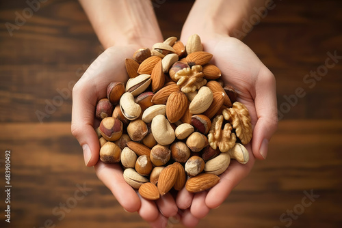Organic healthy tasty food snack almonds