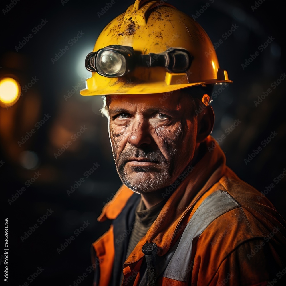 Photograph captures the essence of the profession of Miner Photograph captures the essence of the profession of Miner