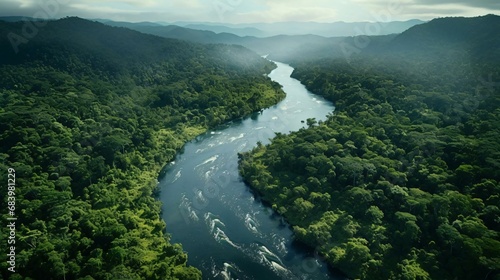 a river running through a forest