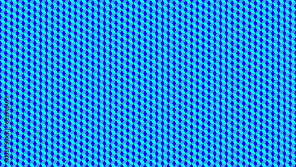 Hexagonal Cubic Pattern | Blue Retro & Minimalist Hexagon Pattern Hexagonal Cubic Pattern | Blue Retro & Minimalist Hexagon Pattern