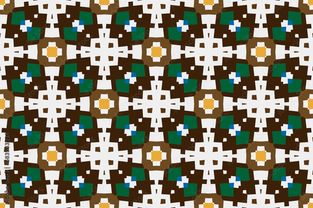 Abstract ethnic rug ornamental seamless pattern.Perfect for fashion, textile design, cute themed fabric, on wall paper, wrapping paper and home decor. Geometric pattern. Abstract ethnic rug ornamental seamless pattern.Perfect for fashion, textile design, cute themed fabric, on wall paper, wrapping paper and home decor. Geometric pattern.