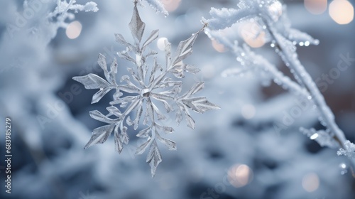 snowflake ornaments, natural snow ice, ai © Rachel Yee Laam Lai