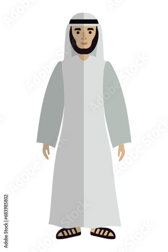 arab man with abaya