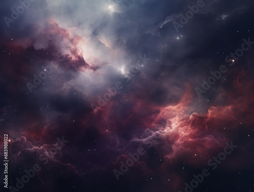 Discover the Mysteries of the Universe: Dark Nebula Space Art Generative AI © monsifdx