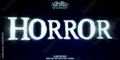Horror Movie editable text effect, customizable scary and fear 3D font style