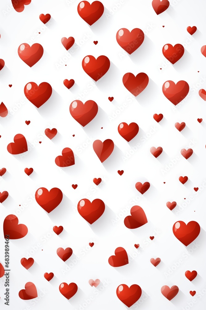 Valentine's Day background with red hearts. 3d rendering Valentine's Day background with red hearts. 3d rendering