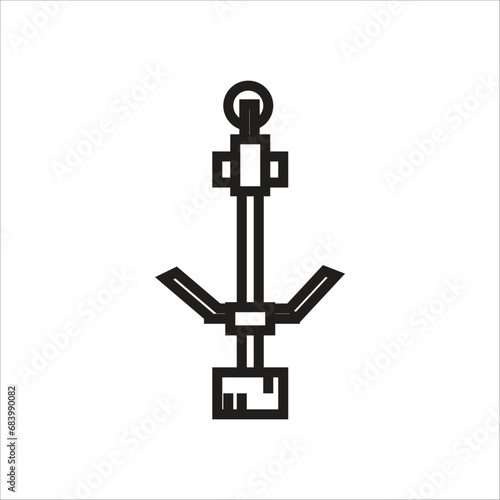 grass cutter vector icon line template