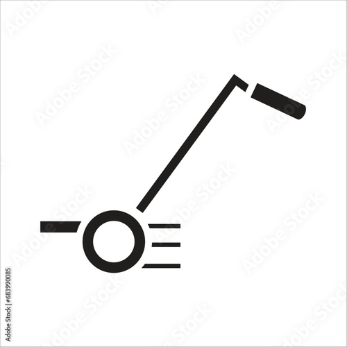 grass cutter vector icon line template