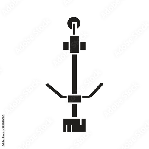 grass cutter vector icon line template