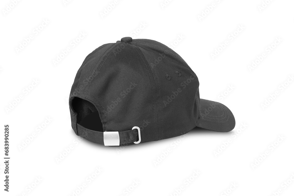 Black baseball cap. Sports hat with visor isolated on a transparent Black baseball cap. Sports hat with visor isolated on a transparent