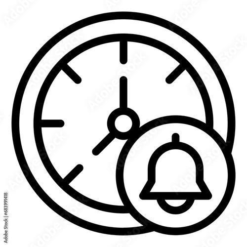 Time Clock and Alarm icon