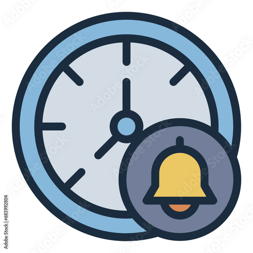 Time Clock and Alarm icon