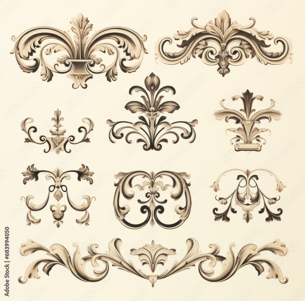 Master the Art: Unique and Creative Calligraphic Design Elements Set Generative AI Master the Art: Unique and Creative Calligraphic Design Elements Set Generative AI