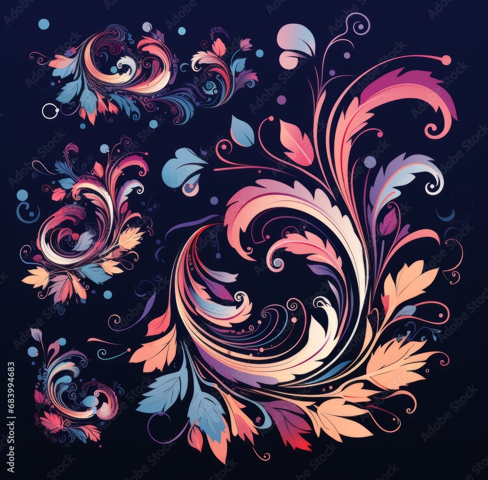 Explore Unique and Ornate Floral Design Elements - Perfect for Creative Projects! Generative AI Explore Unique and Ornate Floral Design Elements - Perfect for Creative Projects! Generative AI