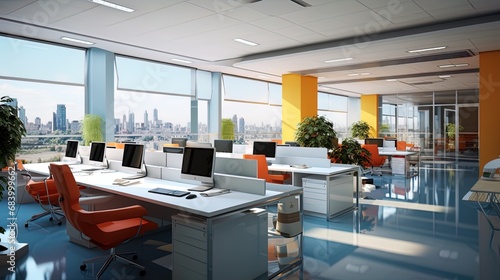 Software development and testing: photo interiors of IT company offices