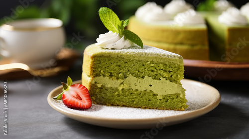 matcha green tea cake