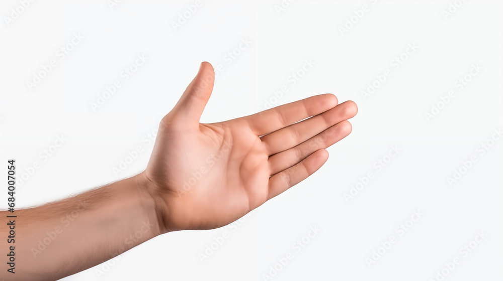hand isolated on white hand isolated on white