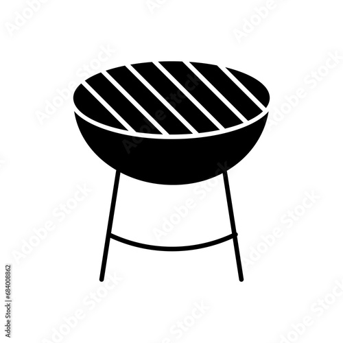 barbeque grill icon, barbeque, simple vector illustration, isolated on white background.