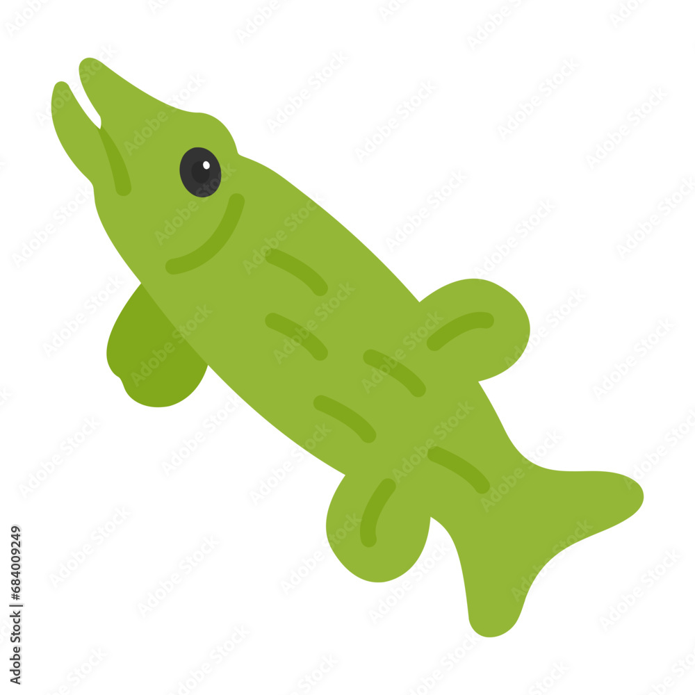 Obraz premium Northern pike Icon