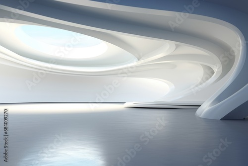 Bathed in Sunlight: Discover the Tranquil Charm of a Pristine White Room Generative AI