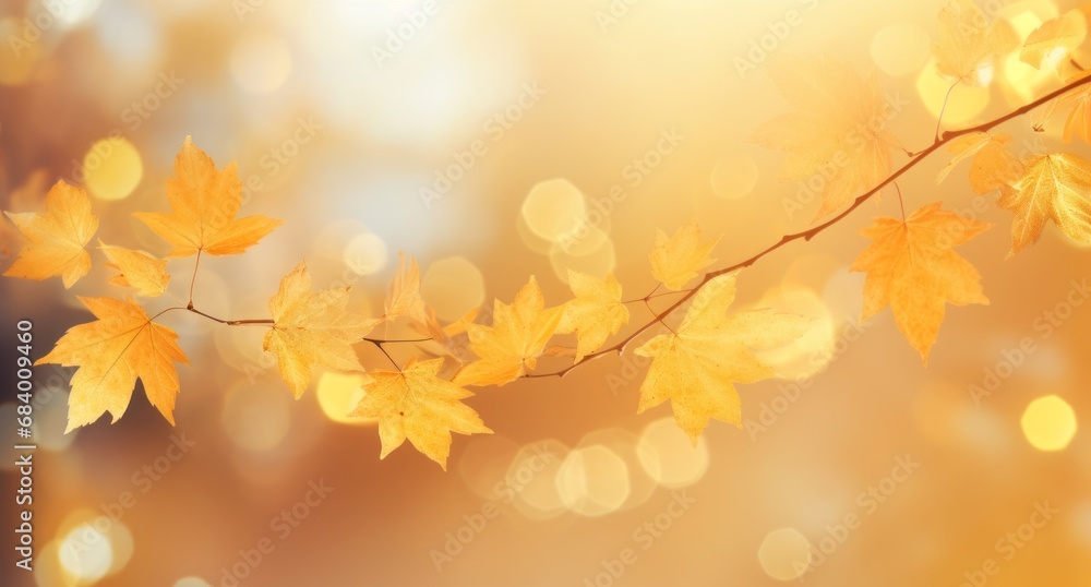 Golden Majesty: Bask in the Warmth of Autumn's Vibrant Palette Generative AI