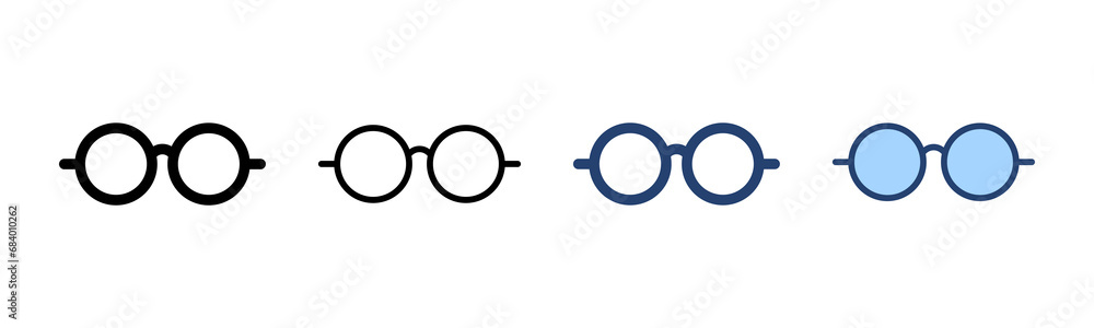 Glasses icon vector. Glasses sign and symbol Glasses icon vector. Glasses sign and symbol