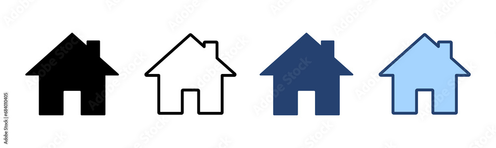 House icon vector. Home sign and symbol House icon vector. Home sign and symbol