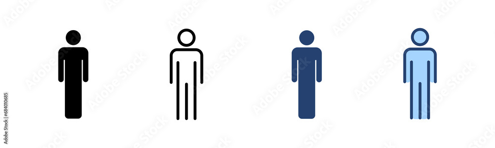 Man icon vector. male sign and symbol. human symbol Man icon vector. male sign and symbol. human symbol