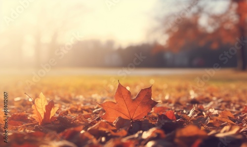 Mesmerizing Dance of Autumn Leaves  Captivating Fall Landscapes in High-Def Style 3 Generative AI