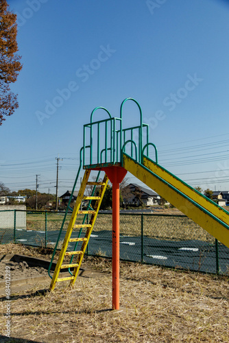 公園に設置された子供の遊具