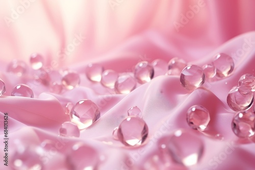 Stunning Splash: Discover the Beauty of Water Droplets on a Vibrant Pink Canvas Generative AI