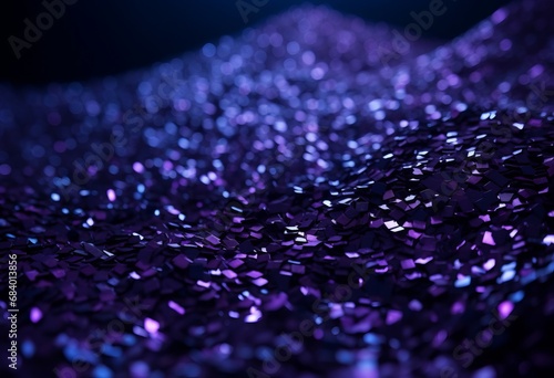 Captivating Shimmer: Unveil the Beauty of Purple and Black Sequins on a Backdrop Generative AI