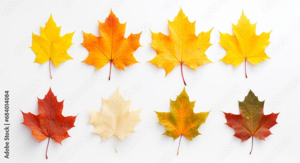 Discover the Vibrant Spectrum of Autumn: An Intricate Exploration of Colored Maple Leaves Generative AI Discover the Vibrant Spectrum of Autumn: An Intricate Exploration of Colored Maple Leaves Generative AI