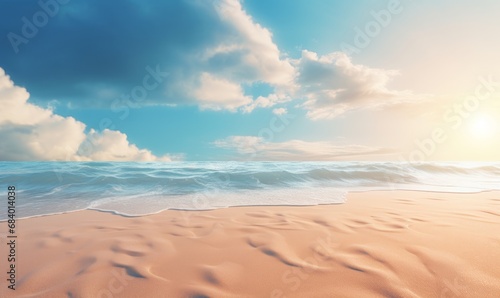 Exquisite Golden Sands: Unleashing Sun-Kissed Tranquility of Beach Life Generative AI